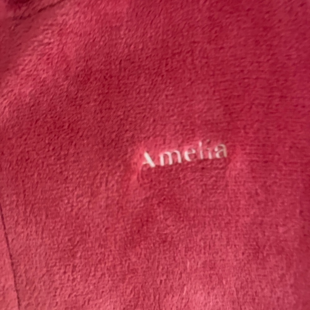 Pink Lands end rob monogrammed “Amelia” size 16 girl - Picture 4 of 5